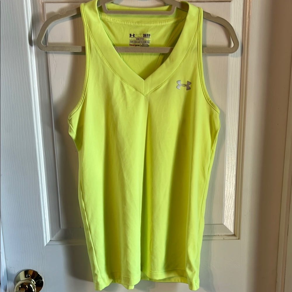 Under Armour Fitted Yellow Tank Top